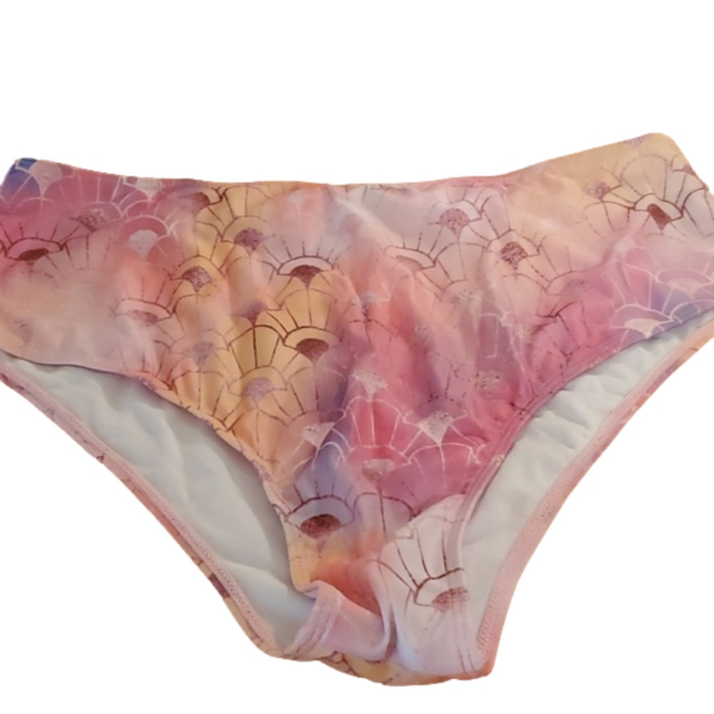 NWT Shein Swim Mermaid Print Bathing Suit Botoms Size 2X